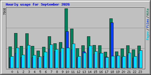 Hourly usage for September 2026