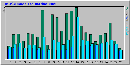 Hourly usage for October 2026