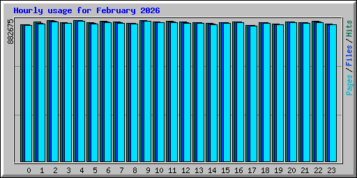 Hourly usage for February 2026